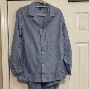 Club Room Sky Blue Button Up Pajamas
